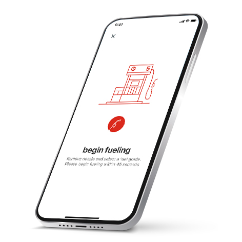 opening screen of petroleum customer loyalty app
